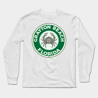 Grayton Florida Crab 30A 30 A Emerald Coast Walton County Long Sleeve T-Shirt